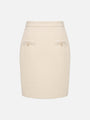 Pearl Tweed Knit Mini Skirt