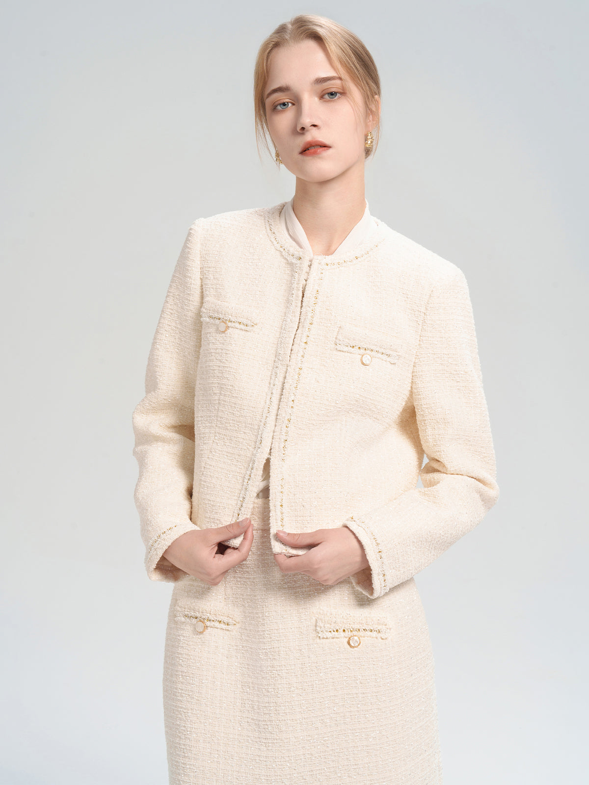Crop Tweed Jacket