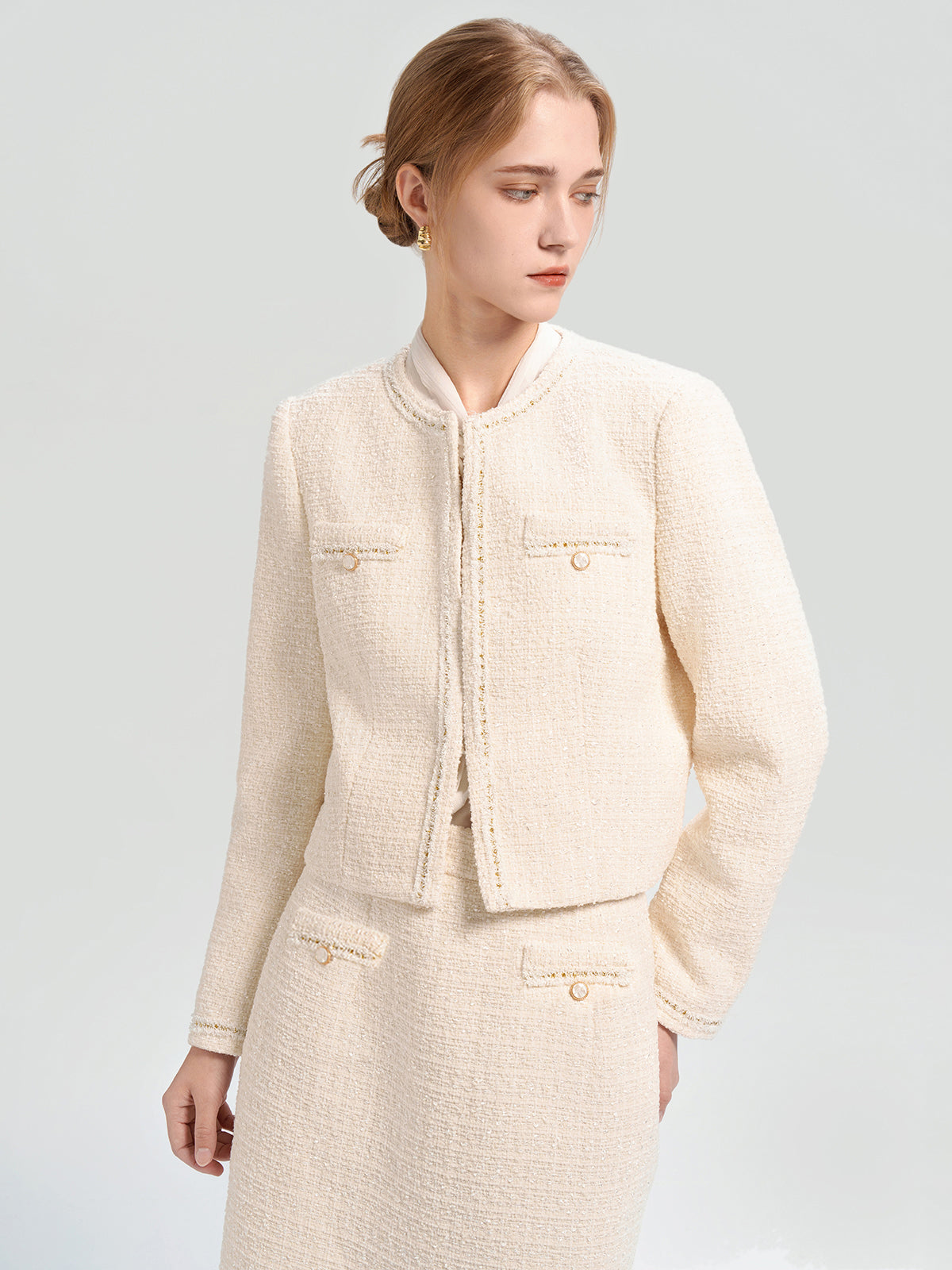 Crop Tweed Jacket