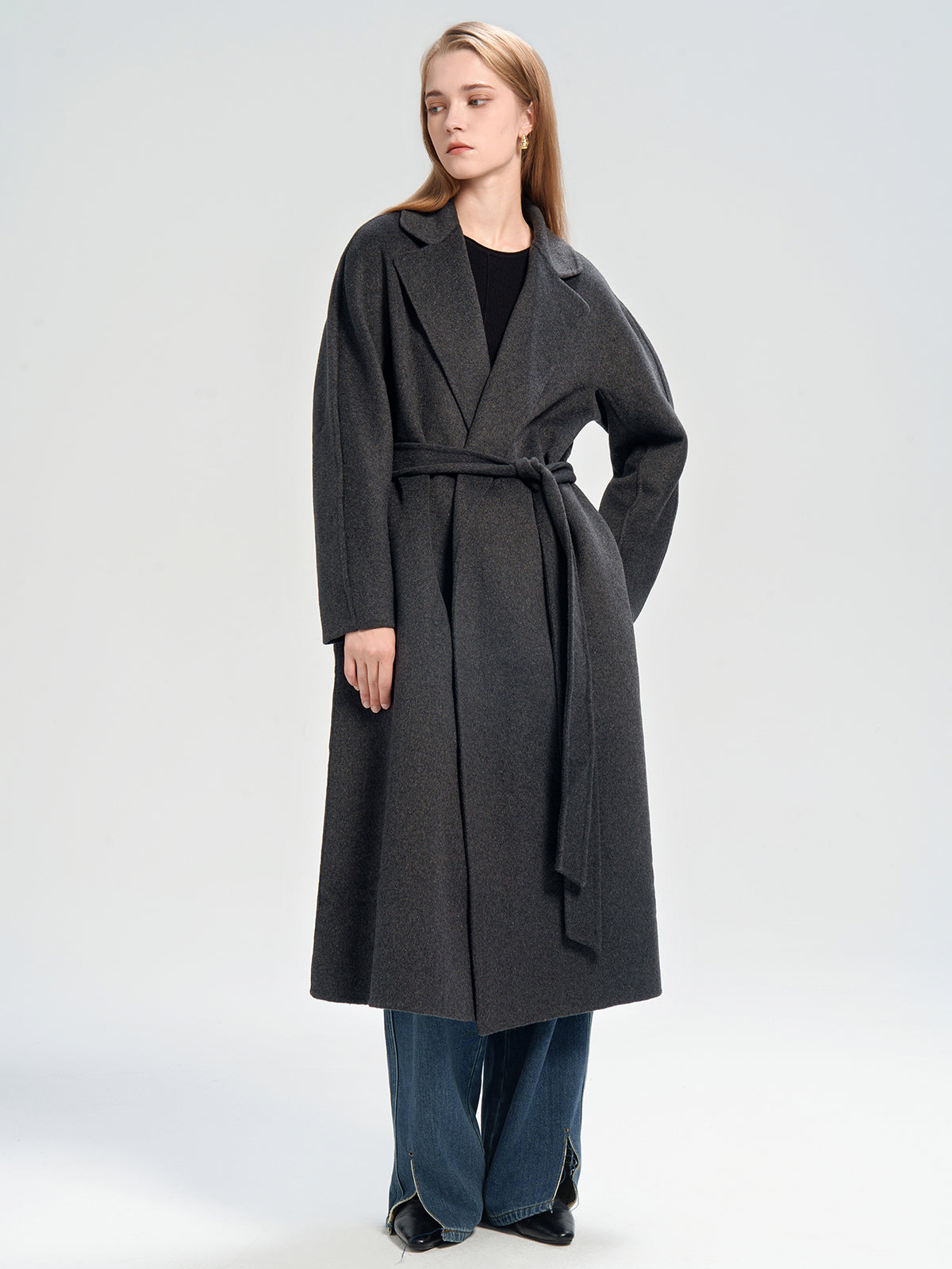 Belted Wool Longline Coat