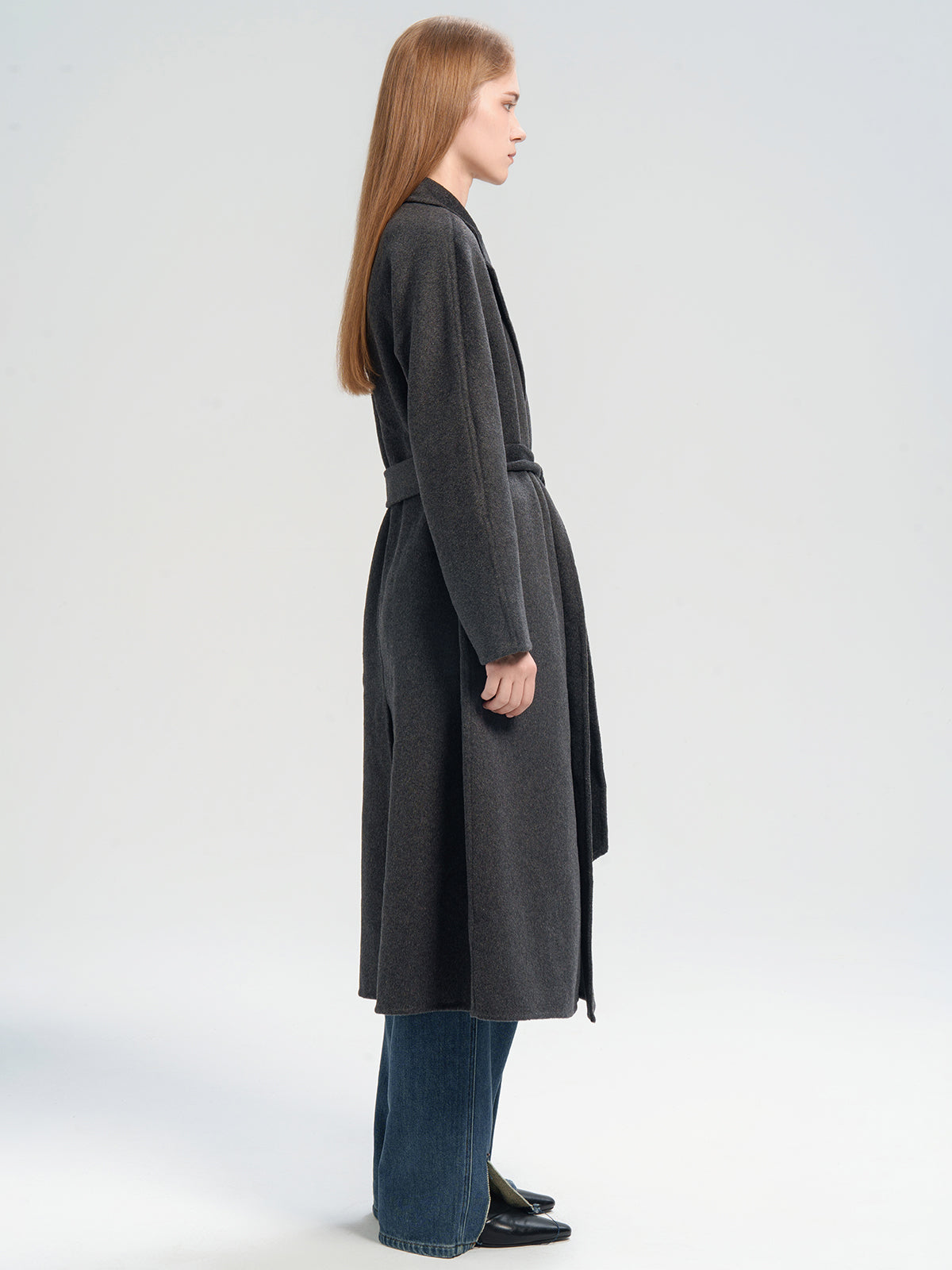 Belted Wool Longline Coat