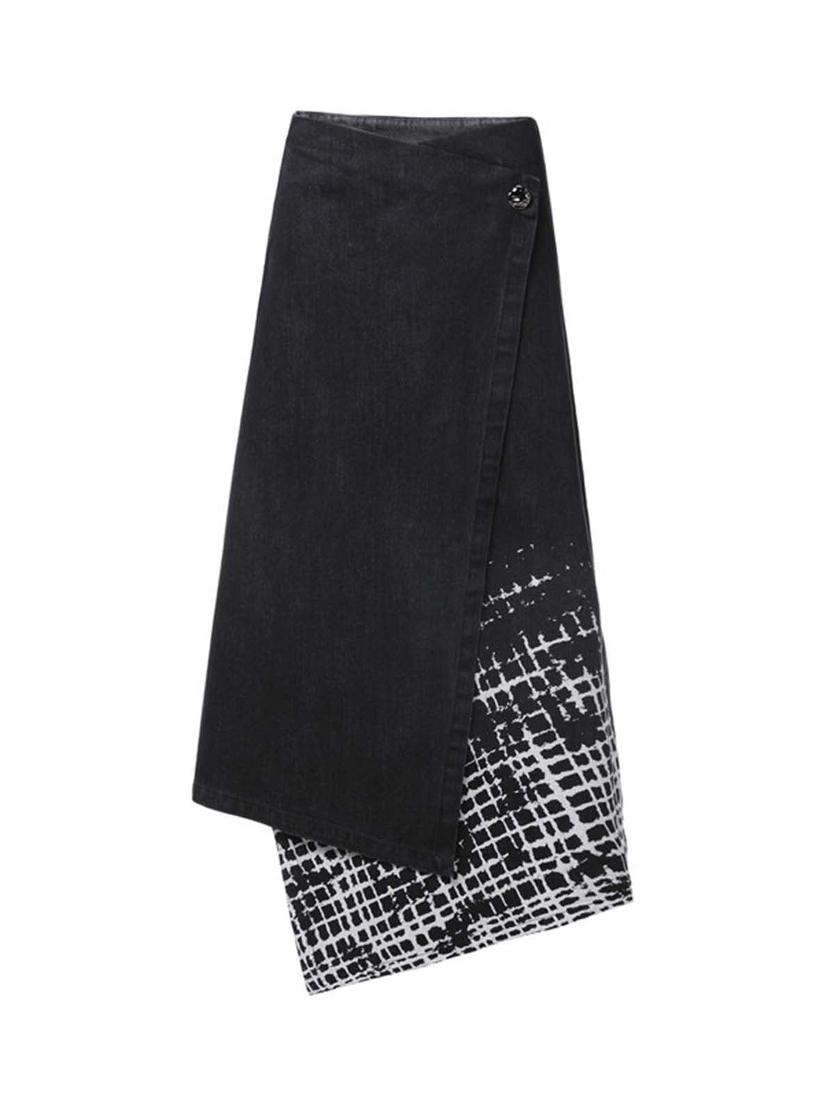 S·DEER denim handkerchief hem skirt, perfect for daily