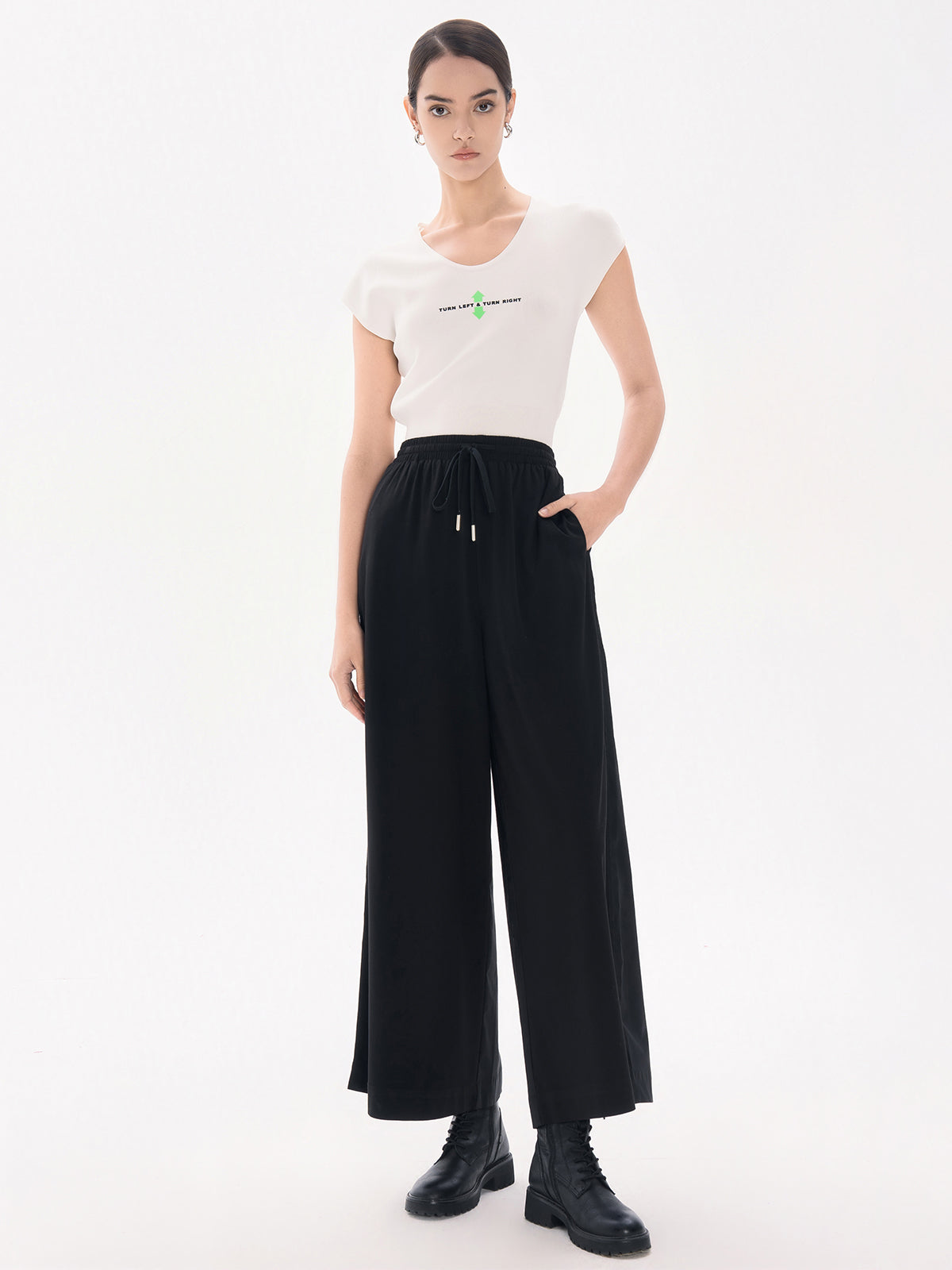 Ribbed Cap Sleeves Top