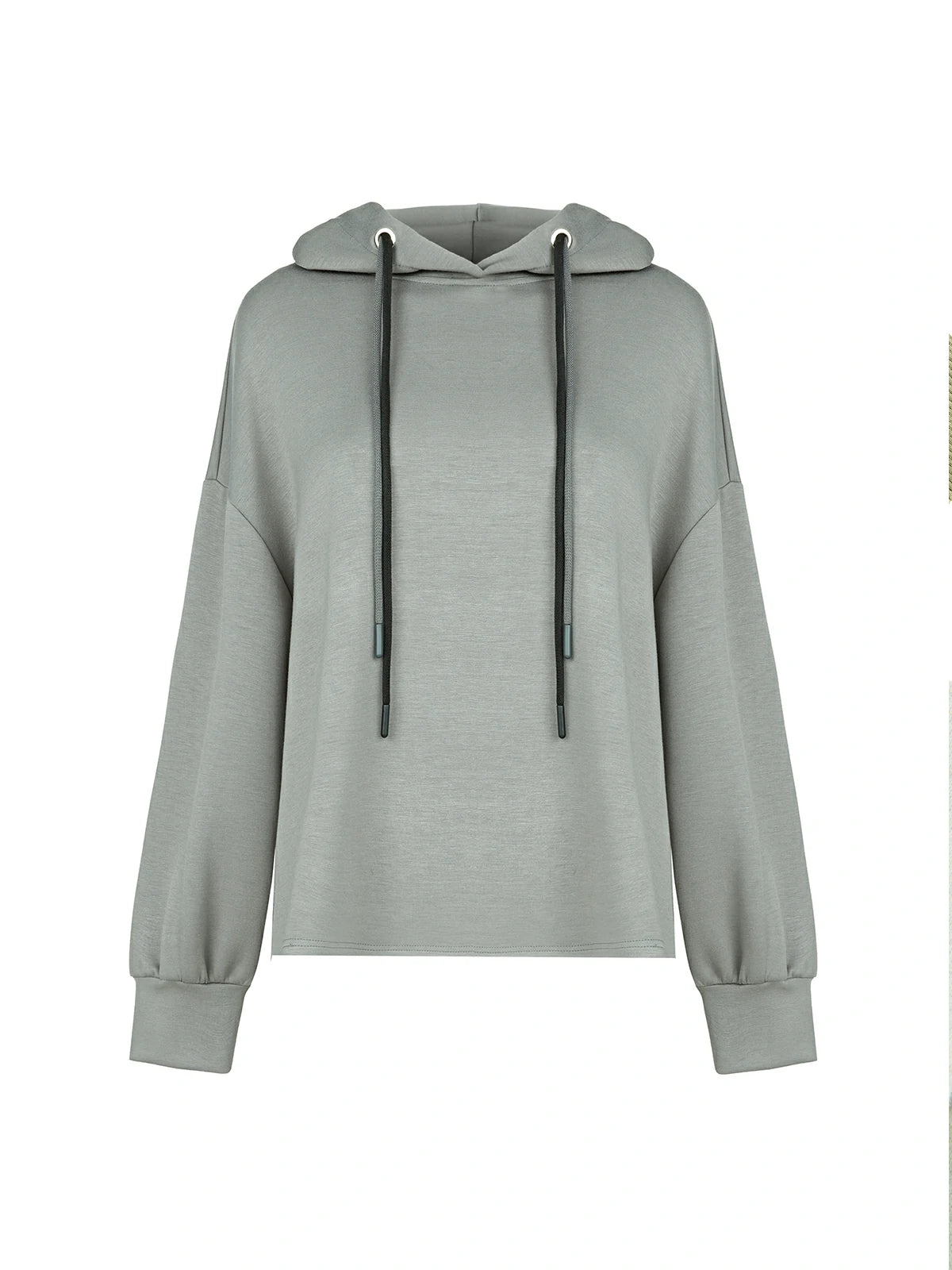 Effortless Glam: Grey  Hoodie, Your Go-To for Comfortable Style