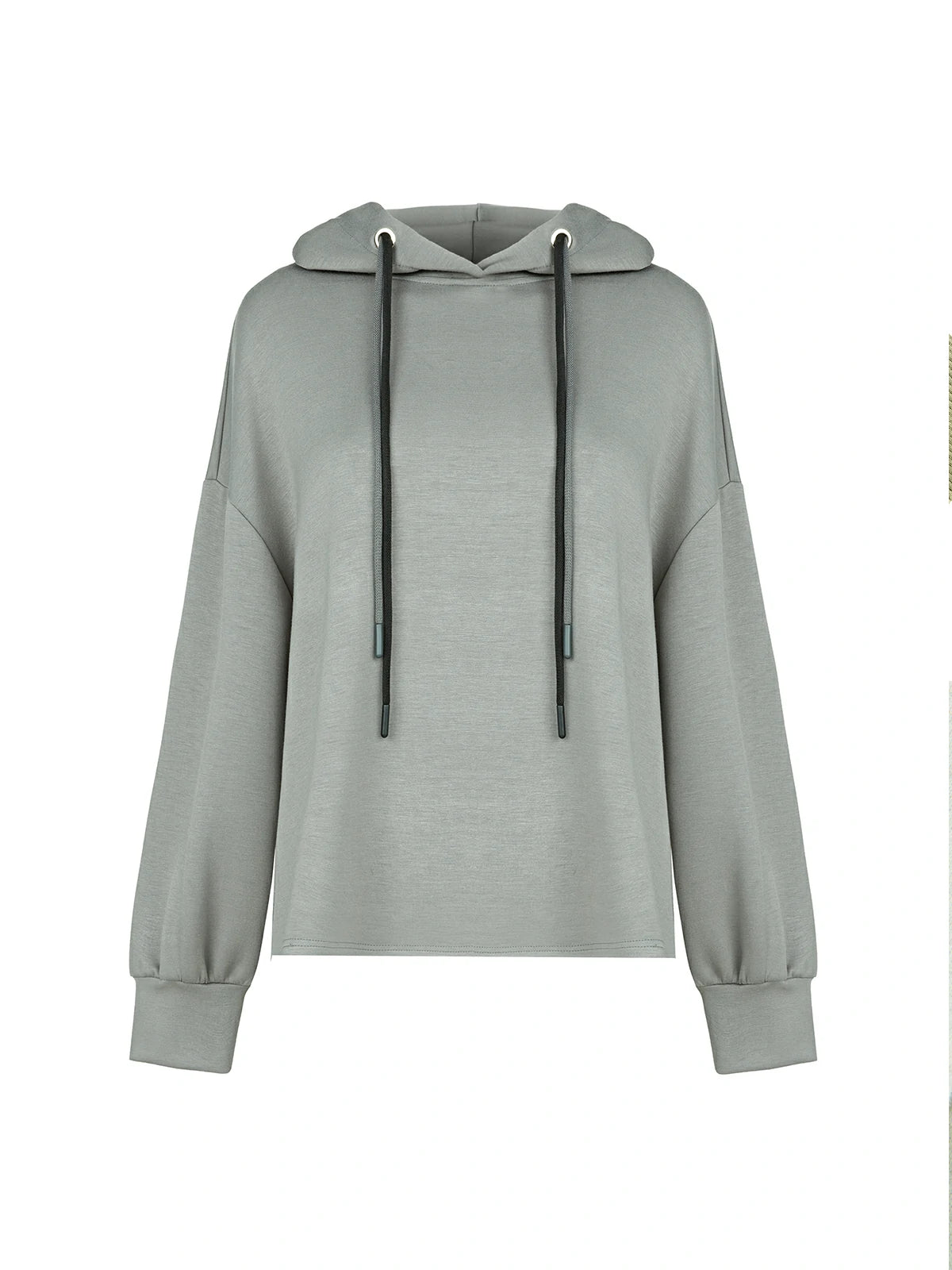 Effortless Glam: Grey  Hoodie, Your Go-To for Comfortable Style