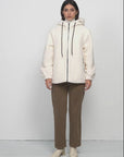 Fashion-forward Hooded Fleece Jacket with Streamlined Silhouette