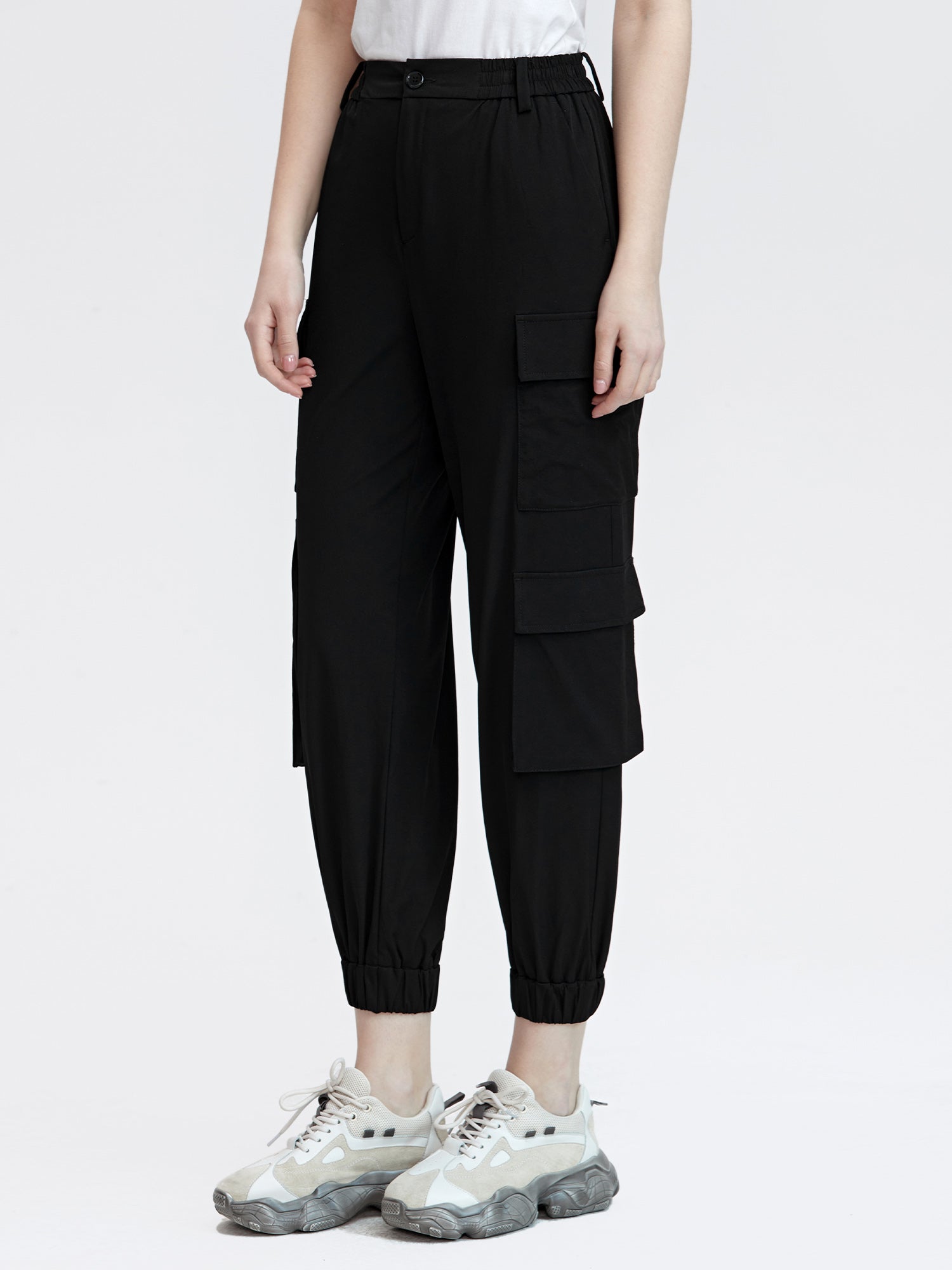 S.DEER  Casual Work Pants Straight Leg Trousers - S·DEER