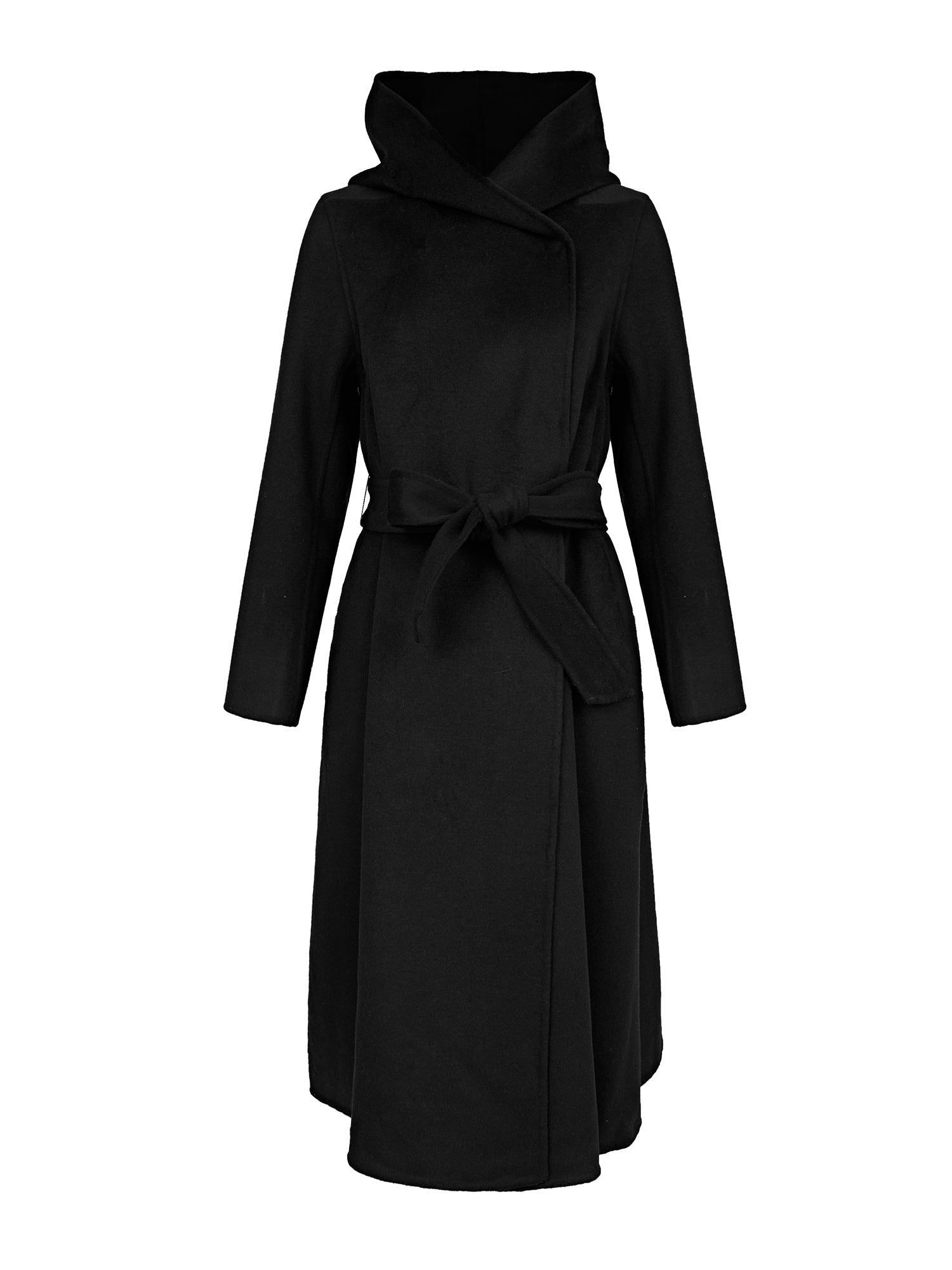 Casual Hooded Long Wool Coat