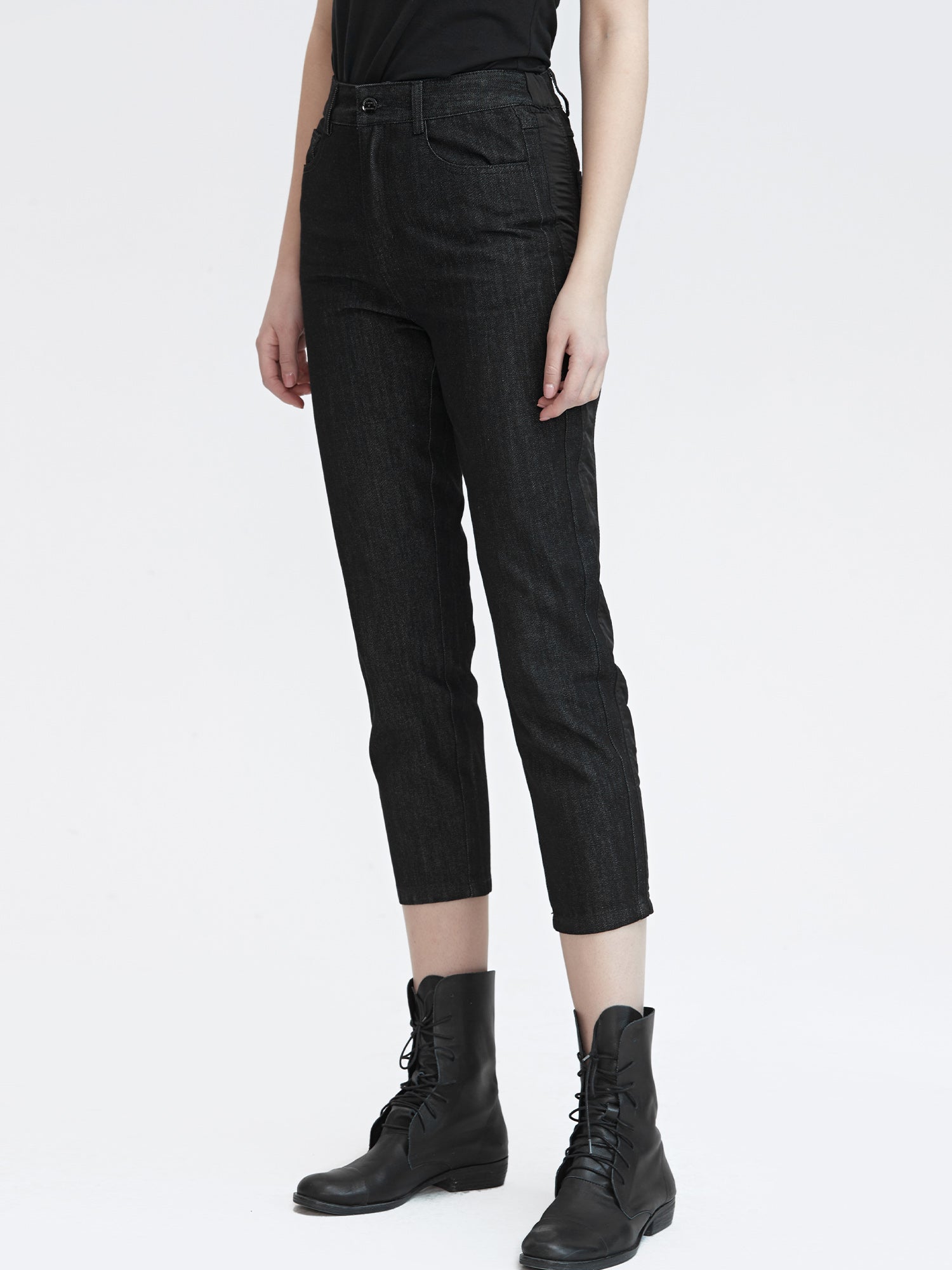 Denim Cropped Pants - S·DEER