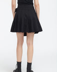 Women's Casual High Waist A Line Pleated Mini Skirt - S·DEER