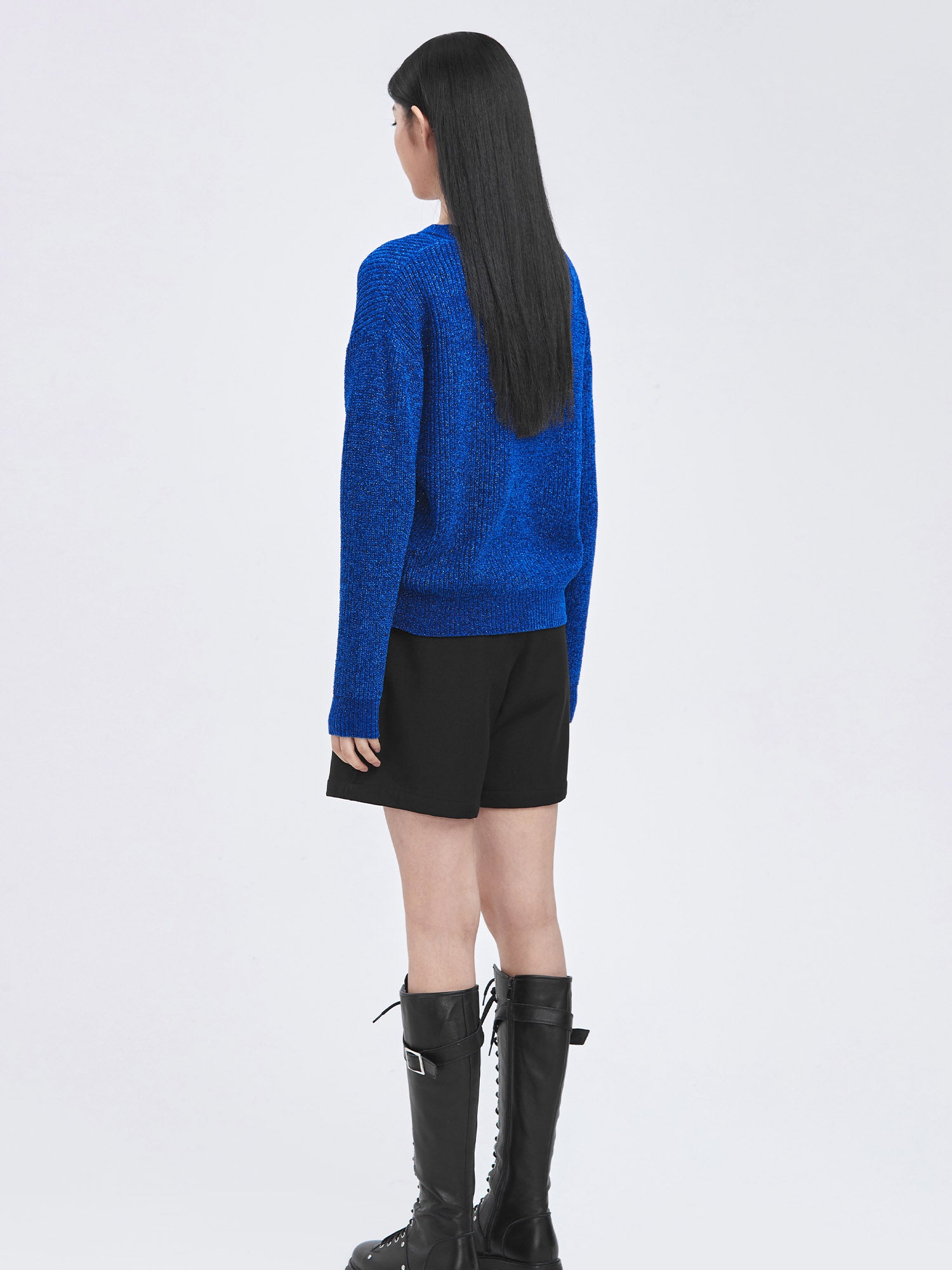 V-neck Loose Knit Sweater - S·DEER