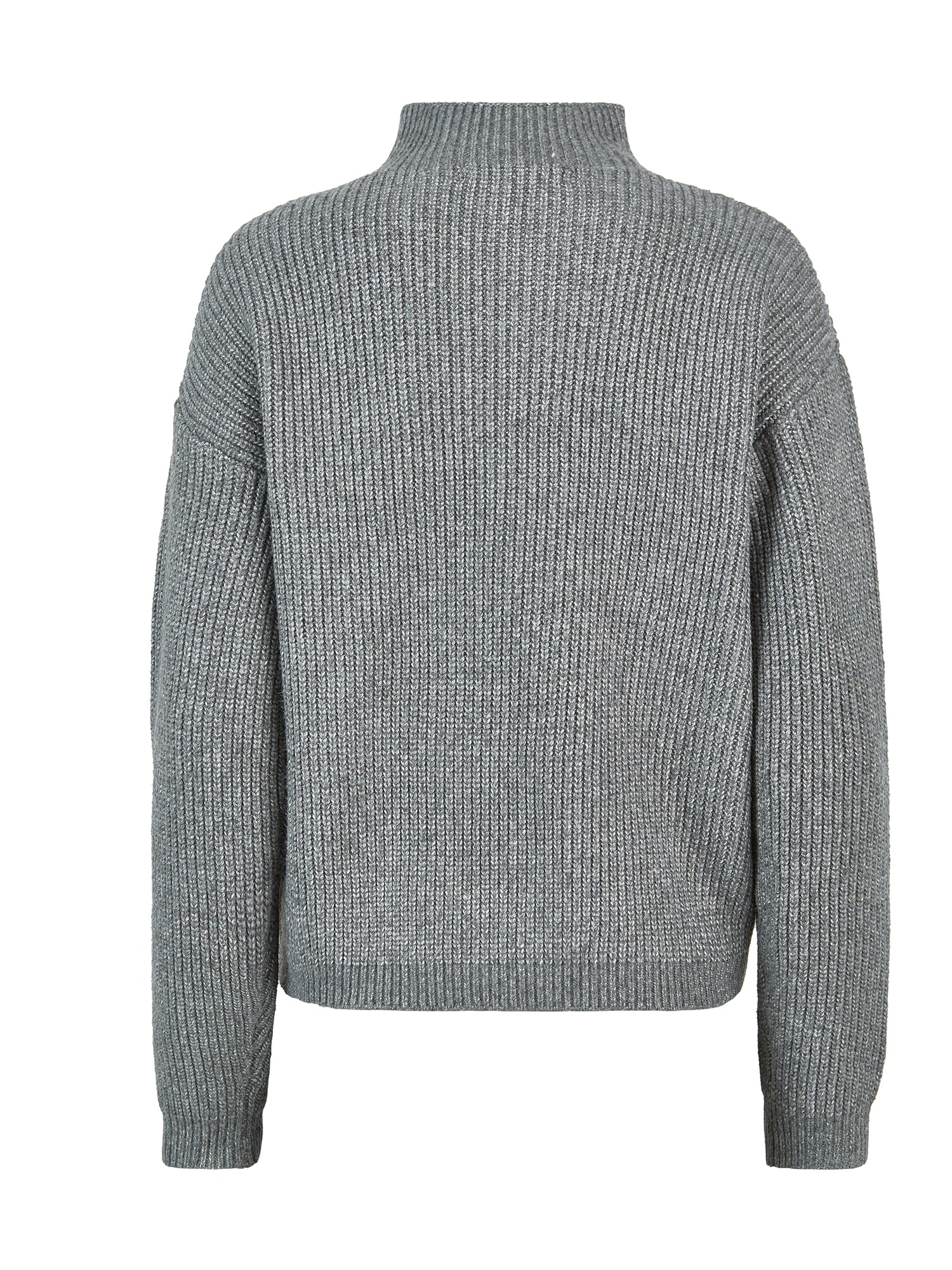 Letter Print Ribbed Knit Sweater