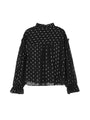 Printed Semi-sheer Chiffon Blouse