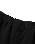SDEER Cropped Black Carrot Pants With Pockets - S·DEER
