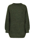 SDEER Round Neck Lantern Sleeve Sweater - S·DEER